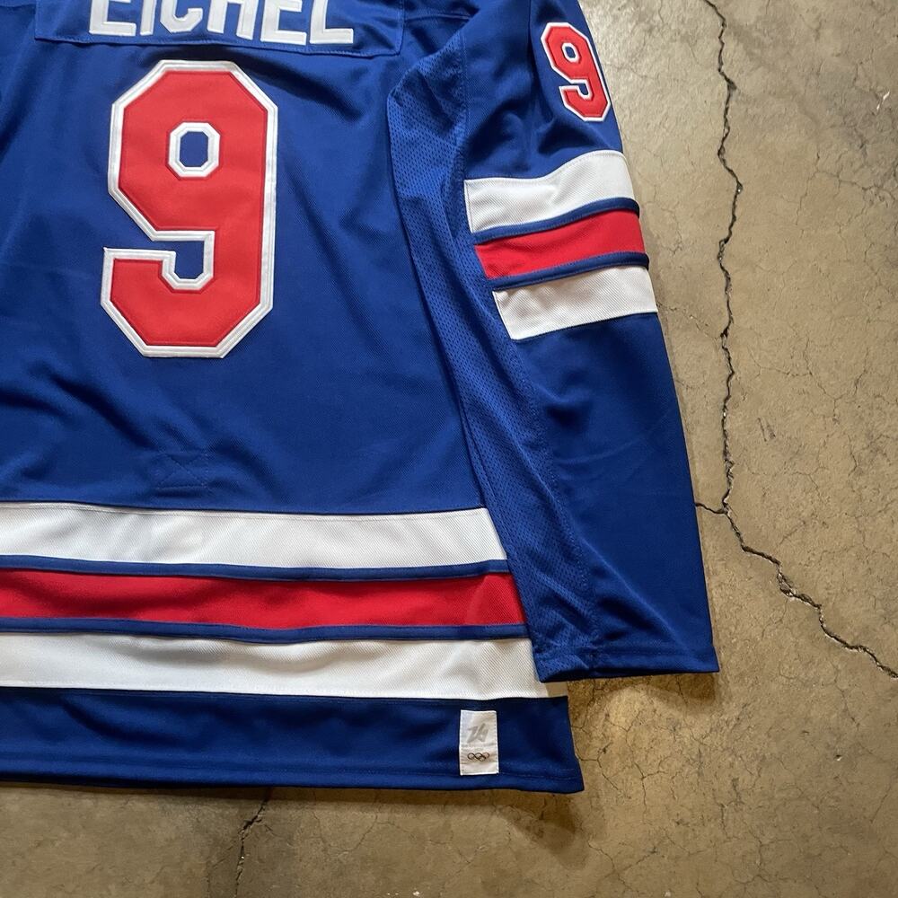 Jack Eichel 2026 Olympics Team USA Size XL Jersey Blue - Picture 3 of 7